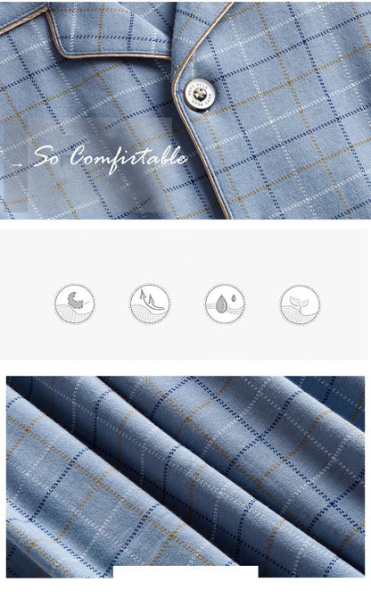 Mens Pajama Sets Home Suit Modern Style