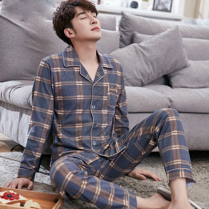 Mens Pajama Sets Home Suit Modern Style