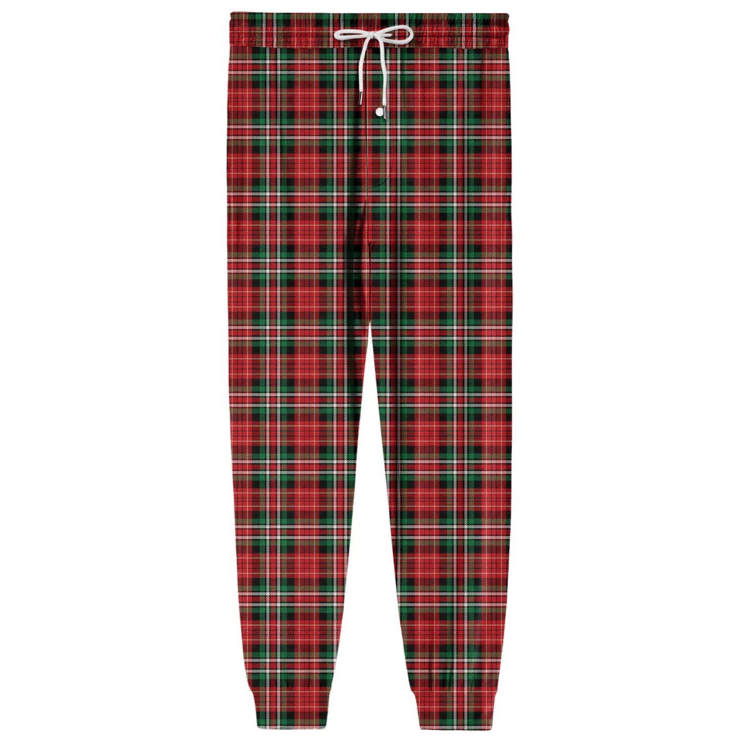 Men Elastic Waist Pants Checkered Print Lounge Sleepwear