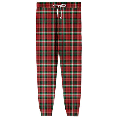 Men Elastic Waist Pants Checkered Print Lounge Sleepwear