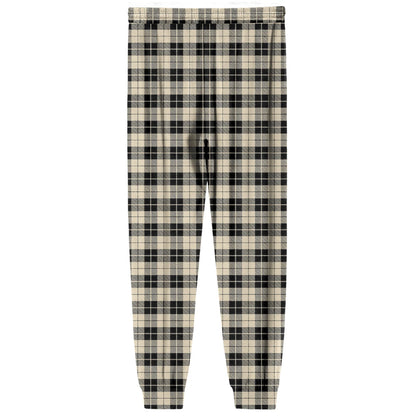 Men Elastic Waist Pants Checkered Print Lounge Sleepwear