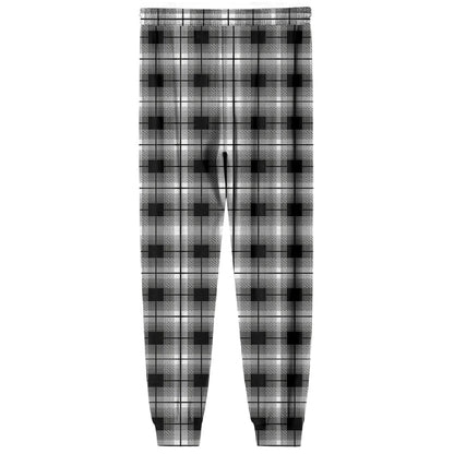 Men Elastic Waist Pants Checkered Print Lounge Sleepwear