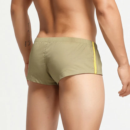 Casual Briefs Mens Crotch Button Underpants Sexy Underwear