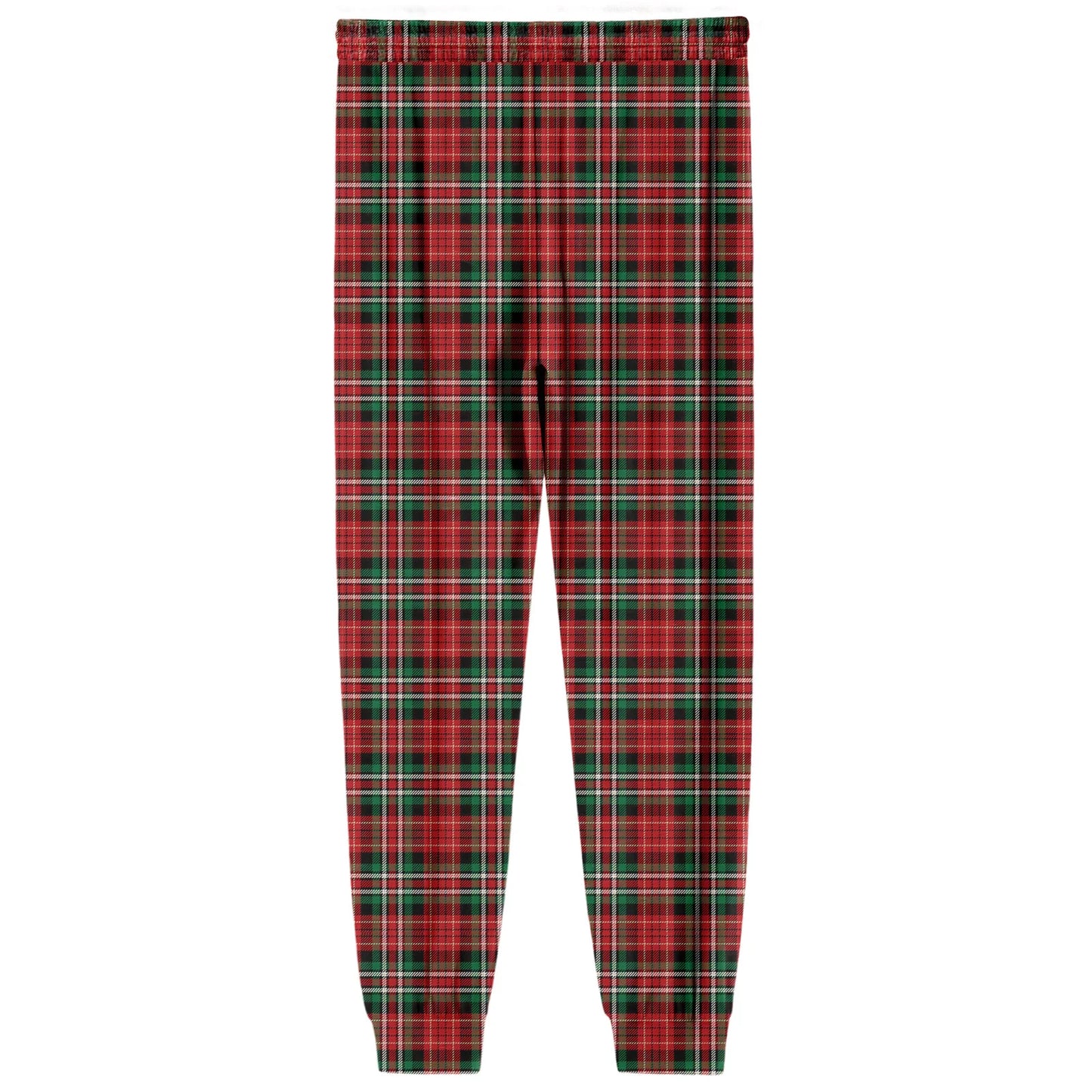 Men Elastic Waist Pants Checkered Print Lounge Sleepwear
