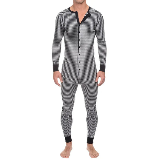 Men's Sleep Slim-Fit Long-Sleeve Underwear