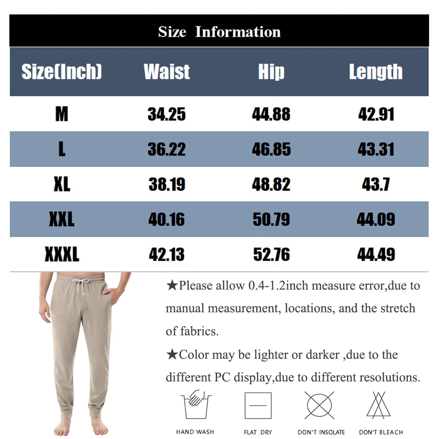 Men Elastic Waist Pants Checkered Print Lounge Sleepwear