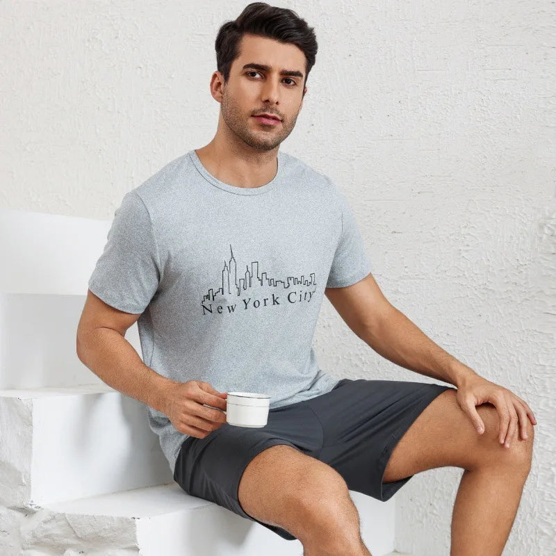 Men's Pajamas Loungewear Set New Loose