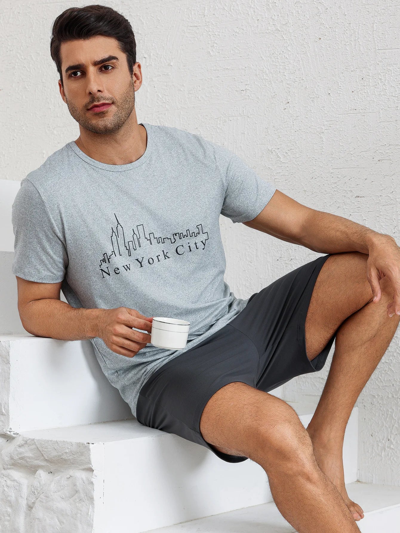 Men's Pajamas Loungewear Set New Loose