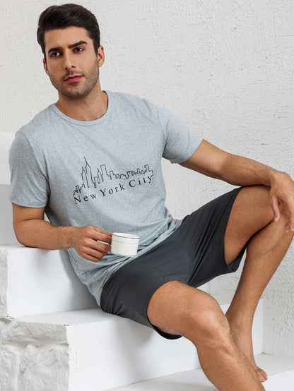 Men's Pajamas Loungewear Set New Loose