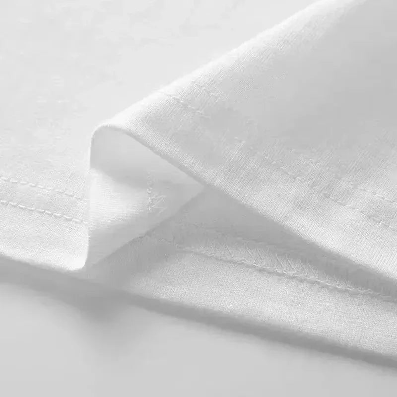 English Printed Short Sleeved Pure Cotton