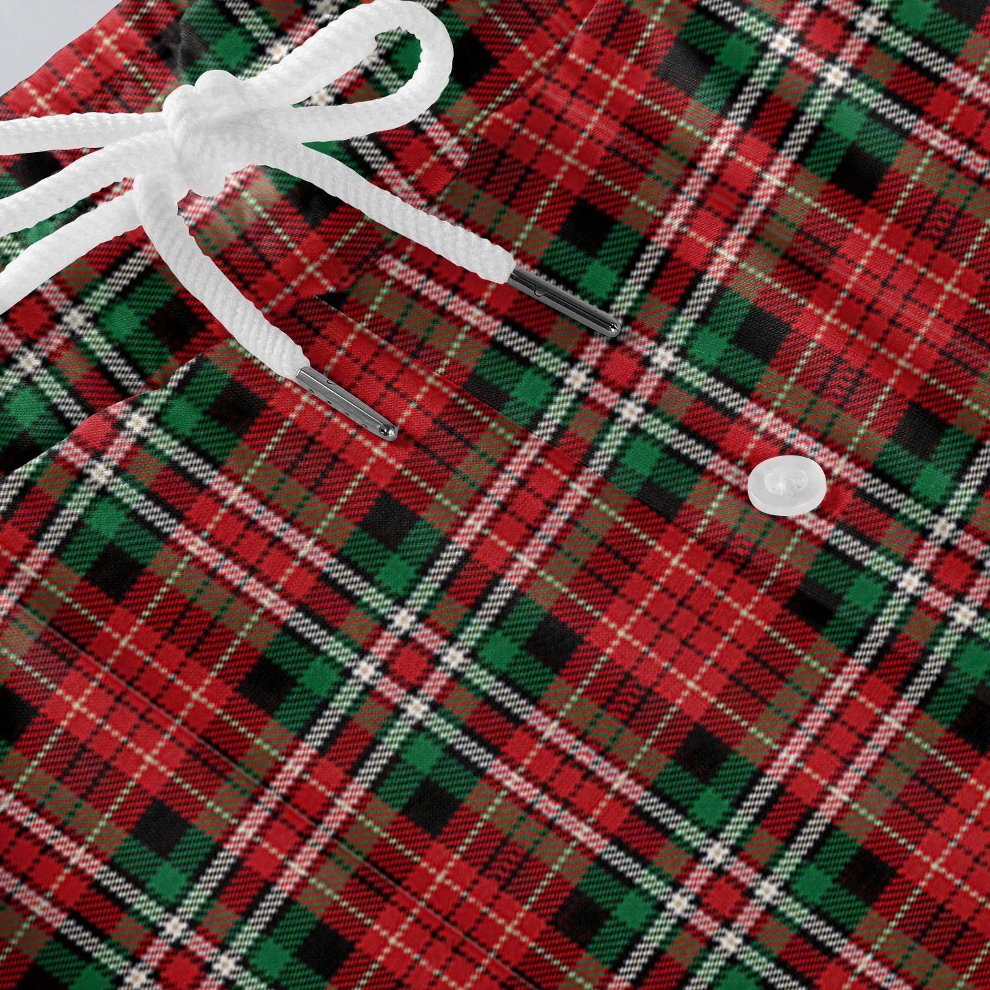 Men Elastic Waist Pants Checkered Print Lounge Sleepwear