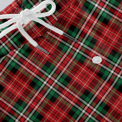 Men Elastic Waist Pants Checkered Print Lounge Sleepwear