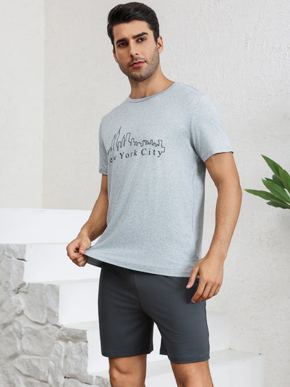 Men's Pajamas Loungewear Set New Loose