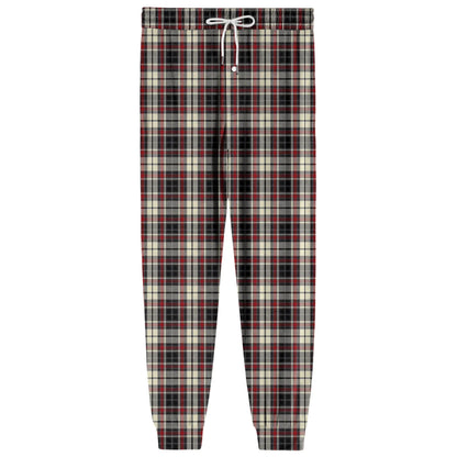 Men Elastic Waist Pants Checkered Print Lounge Sleepwear