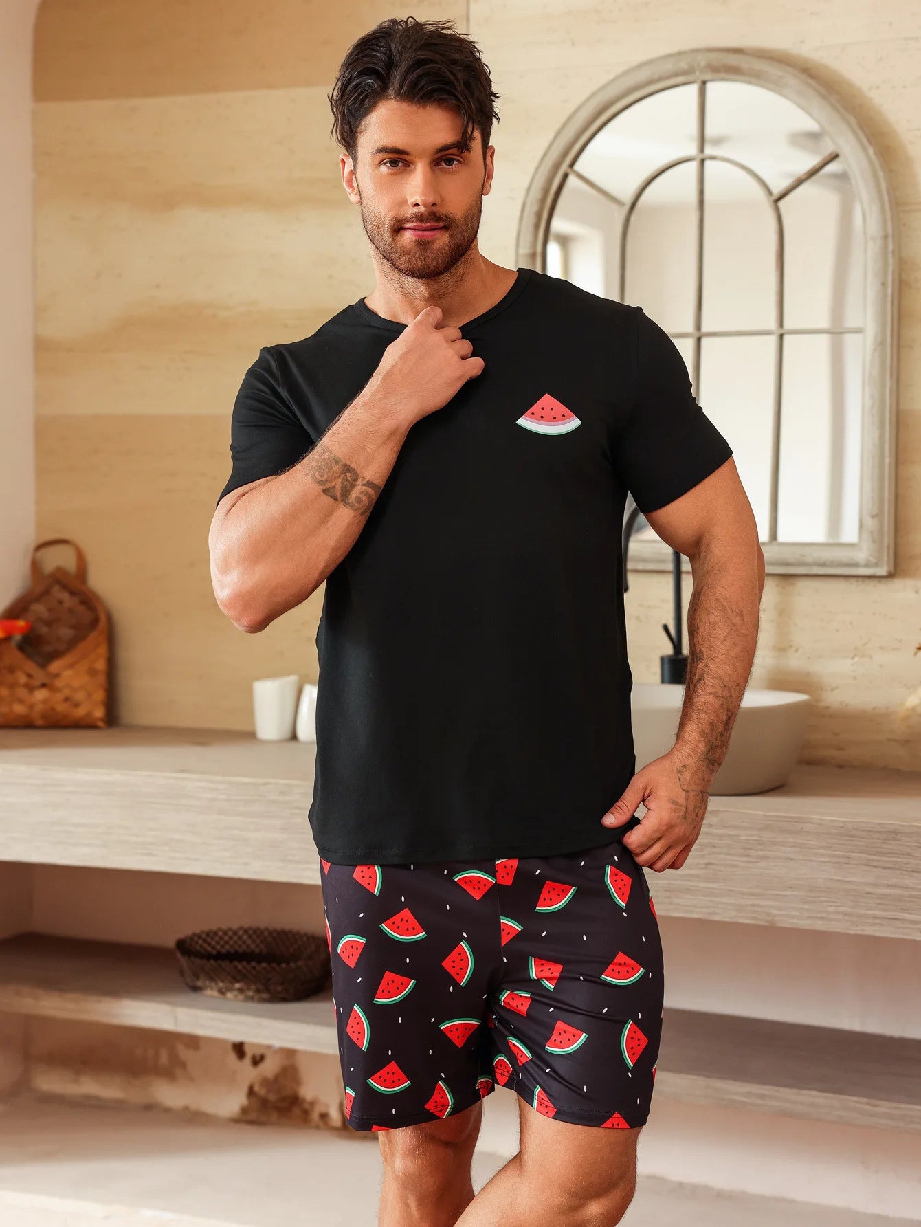 Men's Pajamas Loungewear Set New Loose