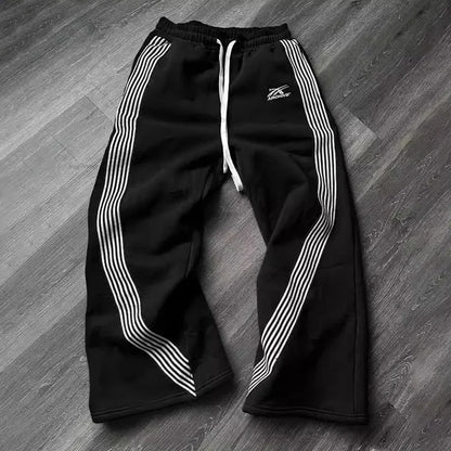 Hip-Hop Streetwear Pant Men Casual Striped Sweatpants