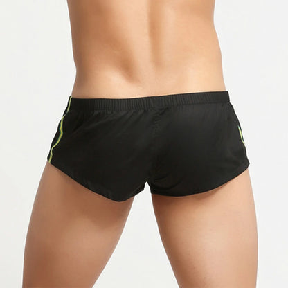 Casual Briefs Mens Crotch Button Underpants Sexy Underwear