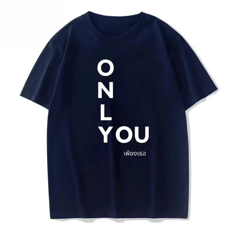 English Printed Short Sleeved Pure Cotton