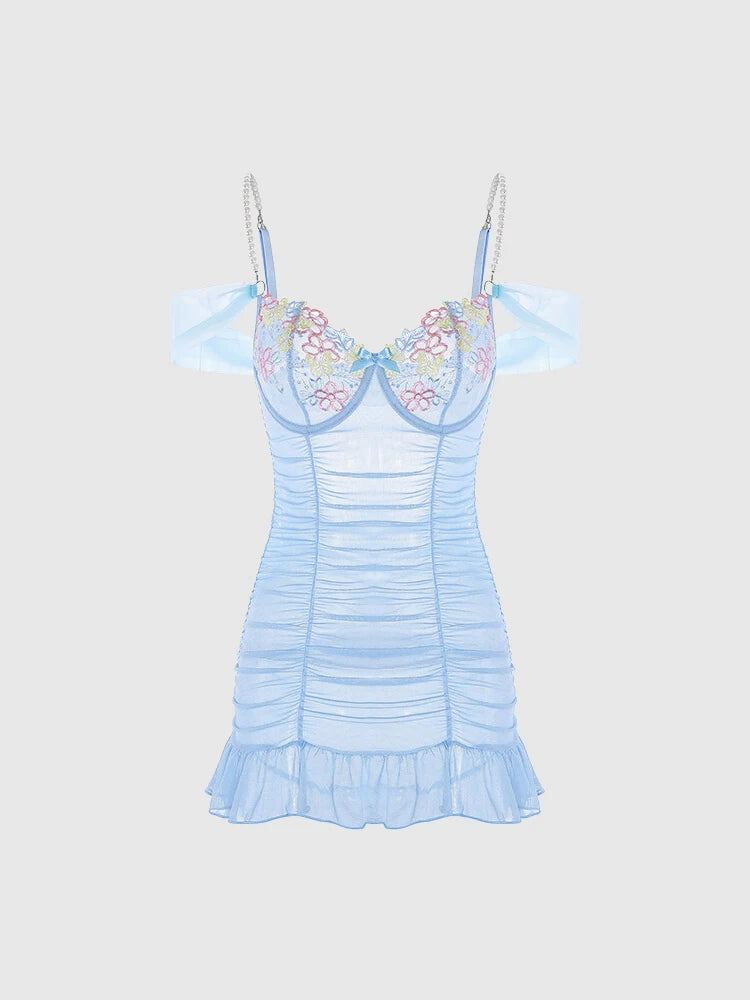 Lingerie Tops for Women Lace Women's Sheer Mesh Deep V Neck